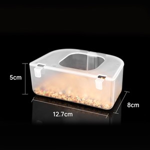 Toptan şeffaf plastik kuş güvercin besleme çanaklar splabird kuş dağıtıcı kafes gıda dağıtıcı güvercinler kuş besleyici satış - Product Image 3