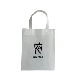 กระเป๋าใส่กล่องเก็บสปันบอนด์แบบนำกลับมาใช้ใหม่ได้ตามต้องการพร้อมดีไซน์เพรียวบางสำหรับเครื่องดื่มและงานนิทรรศการทนทาน75gsm เป็นมิตรกับสิ่งแวดล้อม - Product Image 1