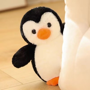 Peluche de Pingüino Adorable y Regordete, de Piel Sintética con Relleno de Algodón PP, Decoración Acogedora para el Hogar, Lindo Compañero de Peluche, Accesorio para Fotos - Product Image 5