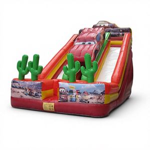 <b>Inflatable</b> <b>Car</b> Slide-PVC Coated Cloth CE Certified 800kg Capacity 12 Passengers Commercial Use - Product Image 3