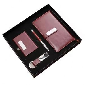 Oem Custom logo Luxury Promotional Corporate Company Father Day Gift Items <b>Notebook</b> with Pen Card Holder Business Gift <b>Set</b> - Product Image 1