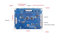 Carte mère Orange Pi CM5 avec LAN 2.5G, 8K, carte porteuse pour module de calcul Orange Pi 5, 4 caméras, USB 3.0, IoT industriel