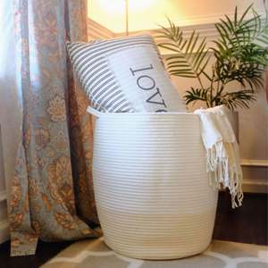 Oneup — <span class=keywords><strong>panier</strong></span> <span class=keywords><strong>marocain</strong></span> rond en coton, ensemble de 3 pièces, avec pompons rouge, pour cadeaux de noël - Product Image 3