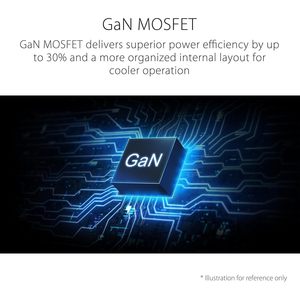 Alimentation électrique pour jeux ROG Strix 1000W Platinum, certifiée 80 Plus, ATX 3.1, entièrement modulaire, refroidissement par air, noir, vente en gros - Product Image 3