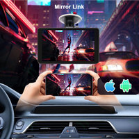Estéreo para Auto de 7 Pulgadas con Pantalla Táctil IPS, Carplay Inalámbrico, Android Auto, Mirror Link, FM, Navegación Multimedia para Autos