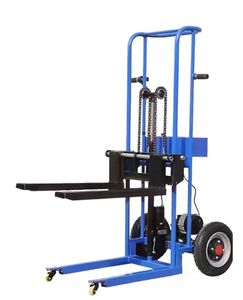 मिनी हाइड्रोलिक ट्रक उठाने क्रेन इलेक्ट्रिक हैंड पैलेट पोर्टेबल स्टेकर फोर्कलिफ्ट ट्रॉली ट्रक भारी शुल्क मूल्य - Product Image 1