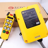 Control remoto de radio industrial de doble velocidad con 6 botones y certificación autorizada para manipulador de grúa