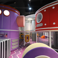 Équipement de parc d'aventure sportif commercial intérieur, installations de divertissement souples pour enfants, piscine à balles, château gonflable, mini-terrain de jeux
