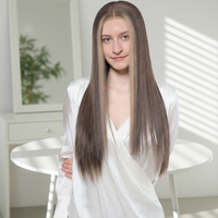 Pelucas Largas de Cabello Humano Virgen Chino Transparentes al por Mayor para Pelucas con Frente de Encaje, 150% de Densidad, Colores Mixtos, Tamaños de Gorra Pequeños/Grandes