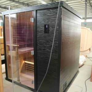Salle de <span class=keywords><strong>sauna</strong></span> infrarouge à spectre complet combinée de luxe directe d'usine 2-4 personnes <span class=keywords><strong>Sauna</strong></span> sec traditionnel avec panneau - Product Image 2