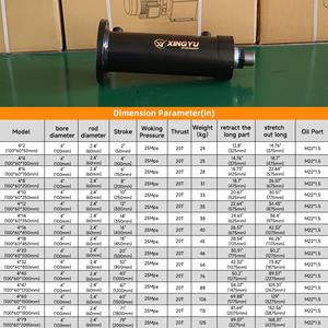 Cilindro Hidráulico Universal de 20 Toneladas con Brida Inferior de Rango Completo para Excavadoras, Camiones Mineros y Proyectos de Ingeniería - Venta Inmediata Transfronteriza - Product Image 2