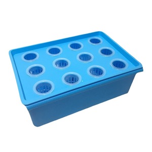 Boîte de culture hydroponique 38x28x14 cm avec 12 trous pour la culture de légumes d'intérieur - Product Image 2