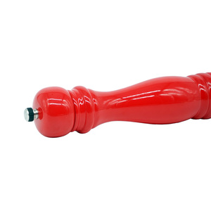 Meilleure vente 12 pouces grande capacité Premium rouge <span class=keywords><strong>en</strong></span> <span class=keywords><strong>bois</strong></span> manuel moulin à poivre et sel moulin à épices ensemble pour les vacances - Product Image 2