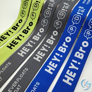 Độ bền cao Spandex/Nylon <span class=keywords><strong>Jacquard</strong></span> dệt ban nhạc đàn hồi biểu tượng tùy chỉnh 4cm chiều rộng đầy màu sắc sọc cho may nhà dệt sử dụng - Product Image 2