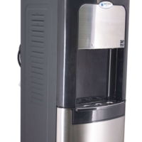 Distributeur d'eau froide et chaude en acier inoxydable avec compresseur électrique, sécurité enfant, pour usage domestique
