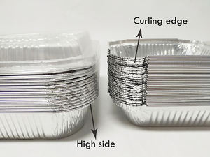 ถาดฟอยล์อลูมิเนียมฟอยล์พร้อมฝาพลาสติกภาชนะบรรจุอาหารแบบใช้แล้วทิ้งแบบใช้แล้วทิ้ง - Product Image 5