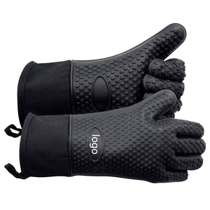 Gants de cuisson imperméables en silicone pour grillades, cuisson et fumoir - Gants de barbecue extrêmement résistants à la chaleur - Product Image 1