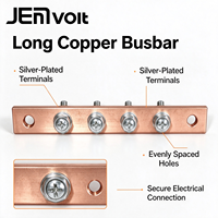 Barre de terre compacte en cuivre haute tension pour protection contre la foudre JEMvolt Mini, borne de mise à la terre pour armoire électrique