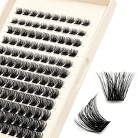 Bande invisible ultra-fine 10D, aspect naturel réel, qualité salon haut de gamme, utilisation à domicile, cils synthétiques faits à la main