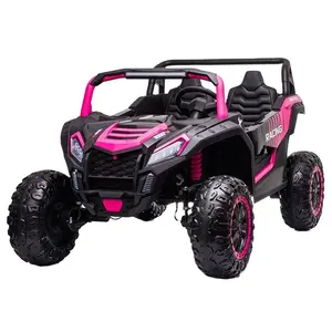 Jouets de voiture pour enfants 24 Volt voitures pour tout-petits roues en caoutchouc enfants MX UTV buggy 4 moteur batterie jouet avec deux sièges