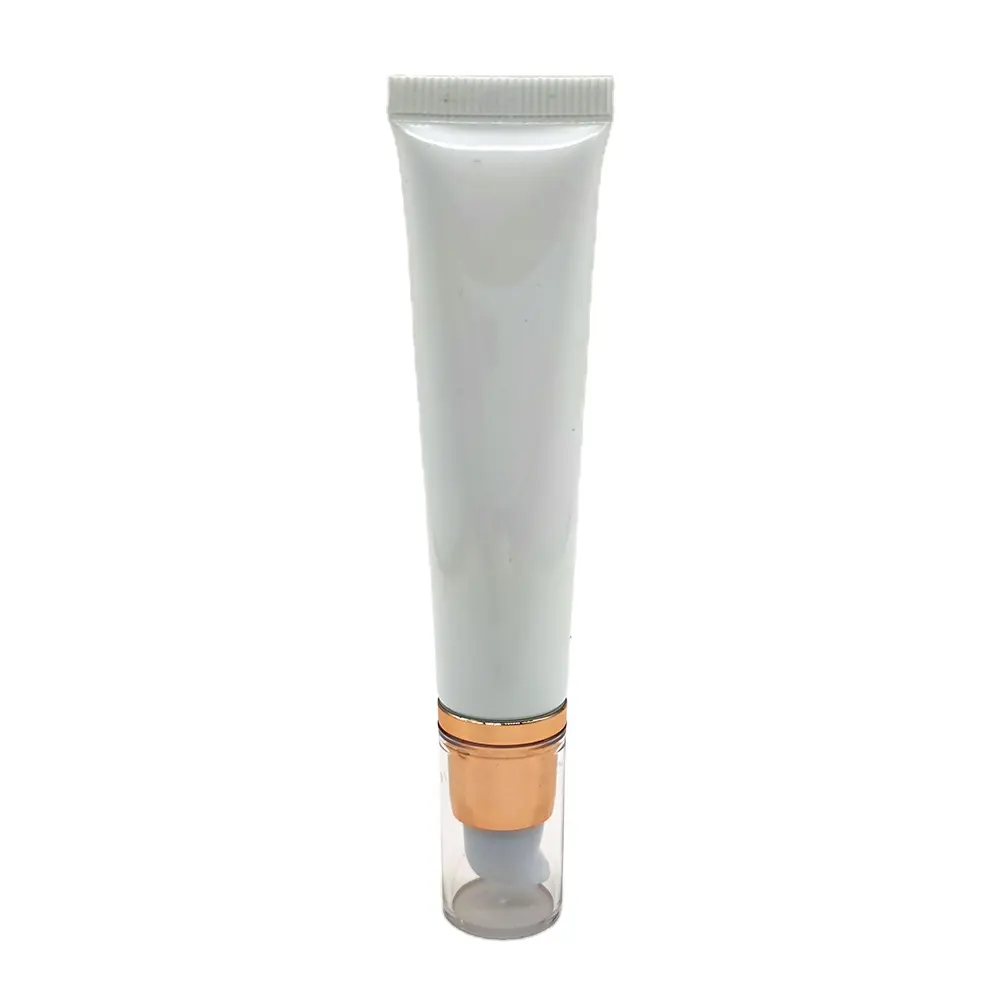 2023 wholesale custom airless pump tube lip gloss tubes makeup tools foundation eye cream cosmetic container plastic tube