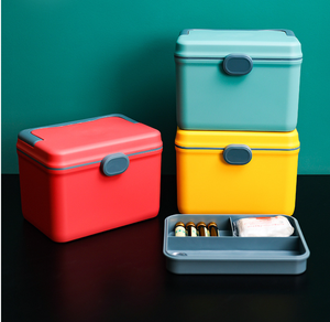 GREENSIDE Boîte de rangement pour médicaments de premiers soins Ménage Soins médicaux d'urgence pour les dortoirs et les petites familles pour le rangement - Product Image 1