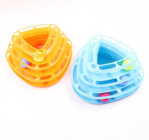 Mèo theo dõi đồ chơi mèo con mức độ vui vẻ của tương tác chơi vòng tròn theo dõi với quả bóng di chuyển đáp ứng Săn Đuổi mèo & tập thể dục - Product Image 6