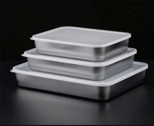 Stainless Steel Square Roasting Tray Grid for Home Kitchen for Fruit Biscuit <b>BBQ</b> Bread Mat for Pans & Baking Sheets - Product Image 2