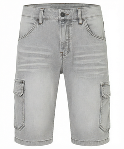 Mens Denim <b>Cargo</b> <b>Shorts</b> Mid Waist Multi Pocket Breathable Quick Dry Casual Summer Wear <b>Lightweight</b> Streetwear Fashion Clothing X - Product Image 1