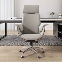 Chaise de conférence Chaise de bureau en cuir Chaise de bureau pivotante chaise de direction ergonomique mobilier de bureau de luxe
