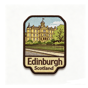 Parche Bordado Termoadhesivo de Lona Ecológica con Diseño de Edimburgo, Escocia, Aplique de Tela de Forma Irregular, Decorativo, Hecho a Mano, para Regalo - Product Image 5