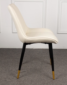 Lusso ristorante sala da pranzo mobili in velluto moderno tessuto sedie da cucina con gambe in metallo - Product Image 4