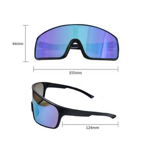 แว่นกันแดดปั่นจักรยานสำหรับผู้ชาย เลนส์โพลาไรซ์สีน้ำเงินสดใส ป้องกันรังสียูวี 400 วัสดุ PC สำหรับกีฬากลางแจ้ง รุ่นที่ 3 - Product Image 2