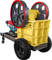 Fabricant nouvel état noyau moteur 250*400 petite mâchoire concasseuse de pierre Diesel Mobile concasseur à mâchoires