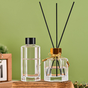 Botella de Vidrio Cuadrada Transparente Personalizada de 50 ml, 100 ml, 130 ml para Aceite de Aromaterapia, Difusor de Varillas, Ambientador, Fácil de Abrir, con Filtro - Product Image 5