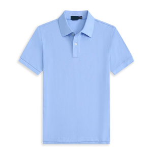 เสื้อโปโล MUTIAN RL Paul's Little Horse สำหรับผู้ชาย คอปกพับ สีพื้น ผ้าฝ้า<span class=keywords><strong>ย</strong></span>แท้ ปักลาย แขนสั้น # RL-004 - Product Image 4