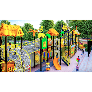 <span class=keywords><strong>Parque</strong></span> de atracciones Equipo al aire libre con toboganes y senderos de aventura para un juego emocionante - Product Image 3