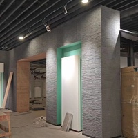 Panel Dinding Lunak Tahan Air Tahan Api Ukuran Besar Ramah Lingkungan Papan Dekoratif Akustik untuk Proyek Interior