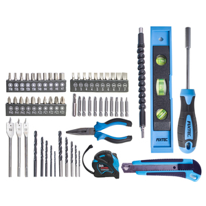 Juego <span class=keywords><strong>de</strong></span> Herramientas Eléctricas FIXTEC, Taladro Inalámbrico <span class=keywords><strong>de</strong></span> 12V con 60 Accesorios, Kit Combinado para <span class=keywords><strong>Mantenimiento</strong></span> Eléctrico para Electricistas - Product Image 5