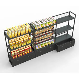 Estante de supermercado transparente sin panel trasero para almacenamiento y suministros de supermercado - Product Image 5