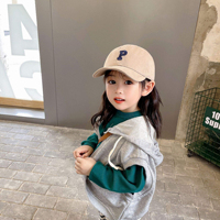 Gorra de Béisbol Infantil con Bordado a Mano y Logotipo Personalizado, para Niños y Niñas, Color Sólido, Estilo Extranjero Común, Hip Hop