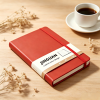 Carnet de notes à couverture rigide personnalisée de couleur unie, taille et motifs personnalisés, fermeture élastique, couverture en PU, pour l'école