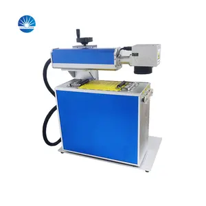 20W 30W 50W CNC plastik Metal baskı oyma makinesi 3D Logo Fiber lazer işaretleme makinesi döner fiyat ile