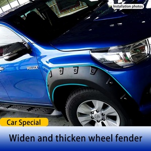 Wholesale Car Exterior Accessories Abs 4x4 <b>Plastic</b> Black <b>Wheel</b> Arch Fender Flare Fit for Toyota Hilux 2016-On - Product Image 2