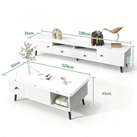 Table basse relevable de luxe, table à manger convertible multifonctionnelle, table pliable 2-en-1 pour salon