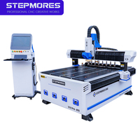 Machine de fraisage CNC automatique 3 axes ATC de haute qualité 1212ATC-pro avec broche de refroidissement par eau 4,5 kW pour la découpe du bois, de l'acrylique et du MDF