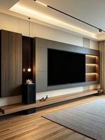 Lemari TV serba aluminium dengan rangka las tanpa sambungan, lapisan tahan air & anti karat, dimensi yang dapat disesuaikan untuk