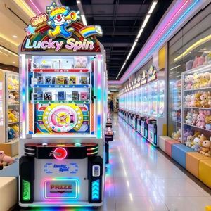 Machine de jeu d'arcade commerciale à monnayeur pour la distribution de cadeaux, de billets-cadeaux et de loteries, modèle Lucky Spin Gift Carnival Prize Vending Machine - Product Image 2