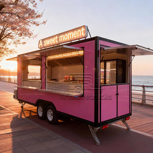 Remolque de Comida de Lujo Totalmente Equipado, Carrito de Té Boba, Smoothies, Postres, Panqueques, Helados, Camión de Comida en Venta, EE. UU., Alemania - Product Image 4