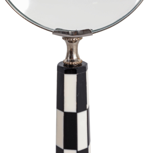 Lente d'ingrandimento decorativa con manico geometrico, accessorio da scrivania per casa e ufficio, elemento decorativo per mensola del soggiorno - Product Image 6